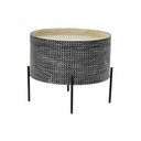 Small Side Table DKD Home Decor Black Silver 45 x 45 x 39 cm
