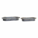 Centerpiece DKD Home Decor Brown Grey Iron 51 x 26 x 7 cm (2 Units)