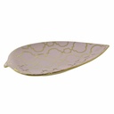 Centerpiece DKD Home Decor Pink Golden Porcelain 27,5 x 16 x 3 cm