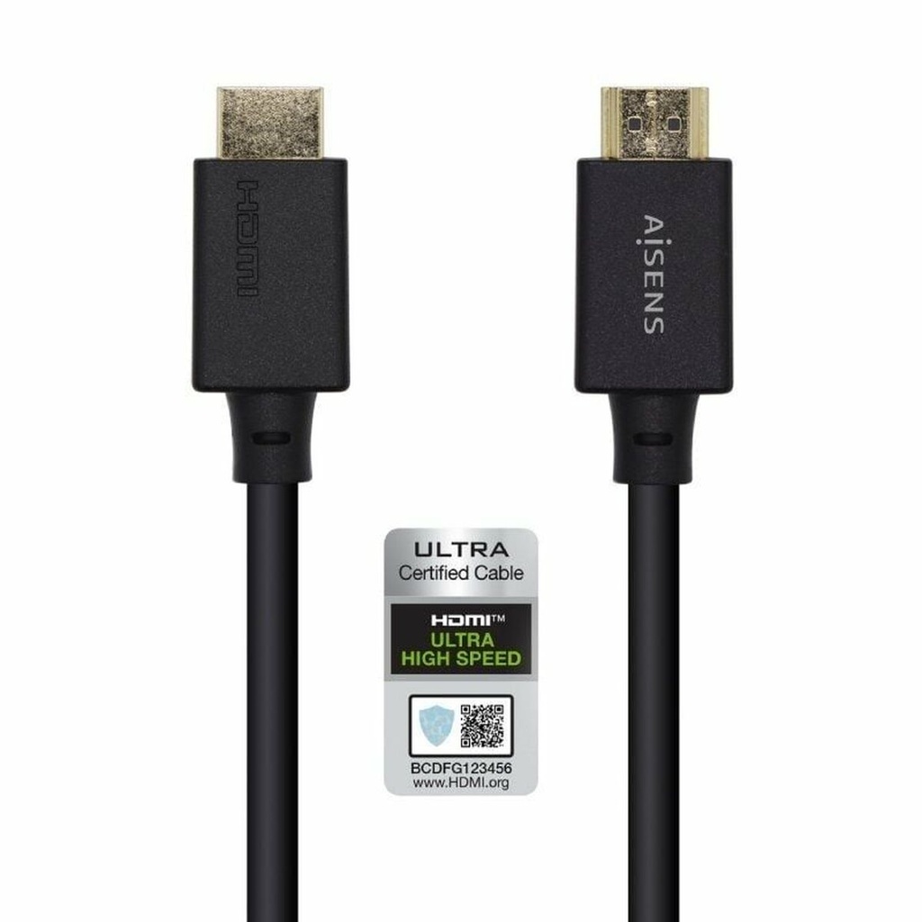 HDMI Cable Aisens A150-0423 Black 2 m