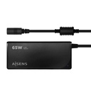 Cargador para Portátil Aisens ASLC-65WAUTO-BK 65 W