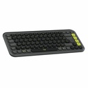 Teclado Inalámbrico Logitech Pop Icon Keys Gris oscuro AZERTY