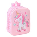 Mochila Infantil Safta Rosa 22 x 27 x 10 cm 3D