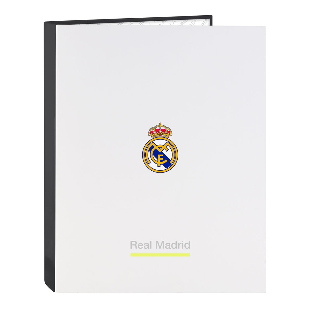 Ring binder Real Madrid C.F. White A4 26.5 x 33 x 4 cm