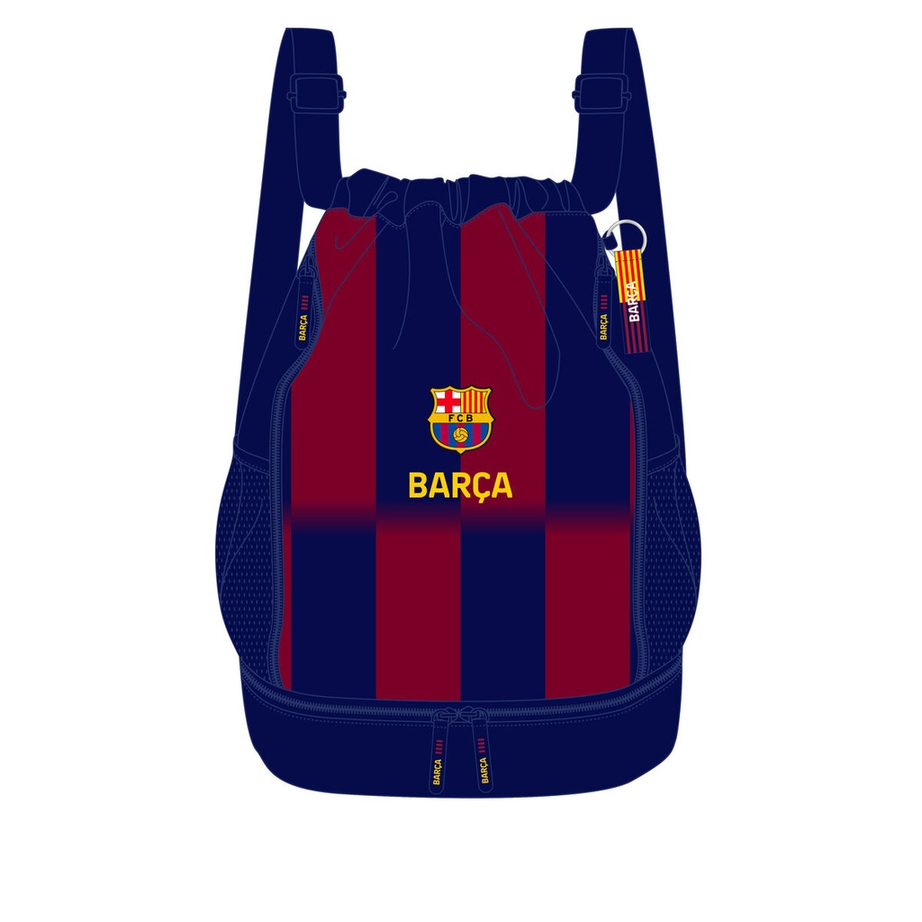 Mochila Escolar F.C. Barcelona Azul Granate 35 x 40 x 1 cm