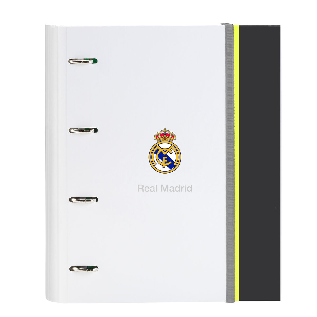 Ring binder Real Madrid C.F. White 27 x 32 x 3.5 cm