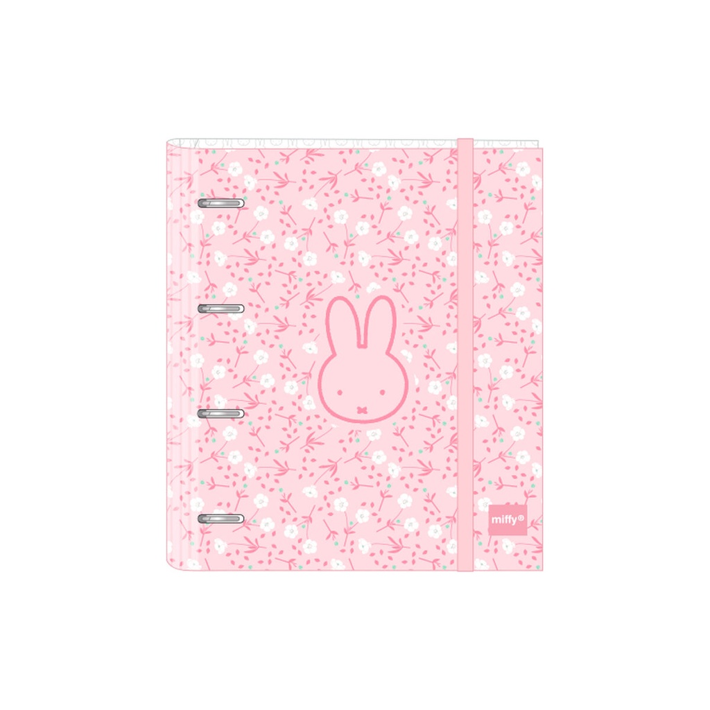 Ring binder Miffy Flores 27 x 32 x 3.5 cm
