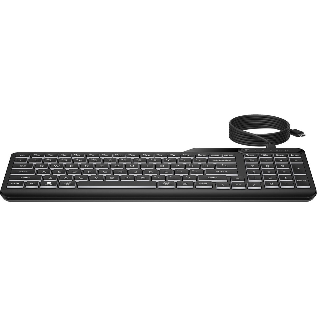 Teclado HP 7N7C0AA#ABE Blanco Negro Qwerty Español