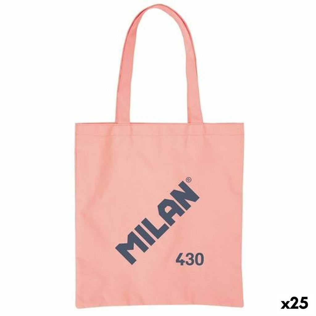 Bolsa de tela Milan 1918 Rosa 41 x 38 x 0,5 cm (25 Unidades)