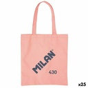 Bolsa de tela Milan 1918 Rosa 41 x 38 x 0,5 cm (25 Unidades)