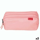 School Case ENRI Pink 21 x 7 x 11 cm (5 Units)