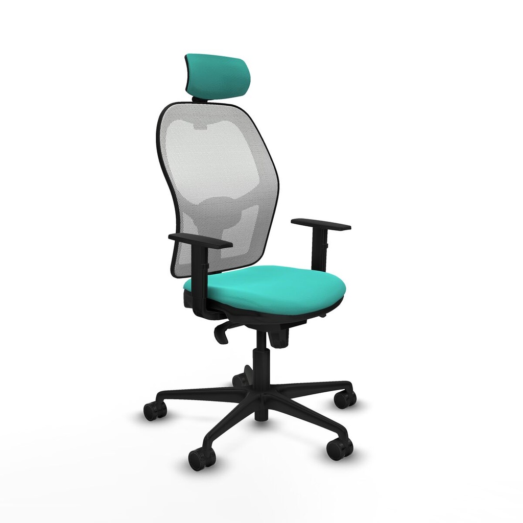Office Chair with Headrest Jorquera Piqueras y Crespo 1D036N2 Turquoise