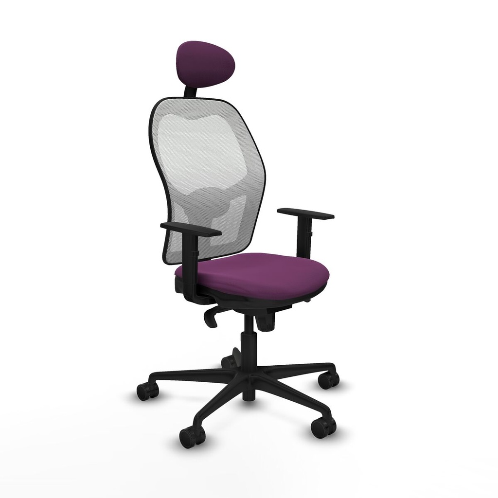 Office Chair with Headrest Jorquera Piqueras y Crespo 1D036N1 Purple
