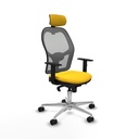 Silla de Oficina con Cabecero Jorquera Piqueras y Crespo 1D086N2 Amarillo