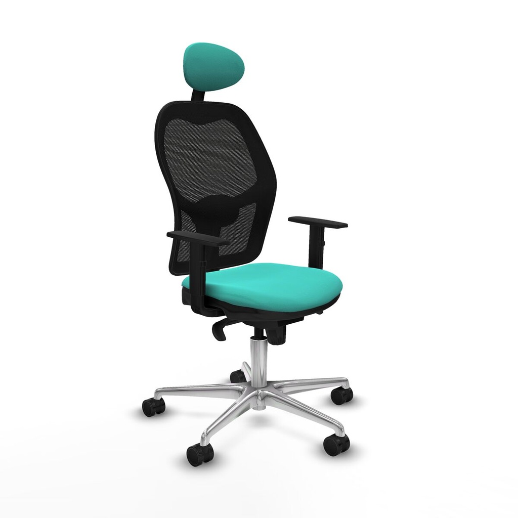 Office Chair with Headrest Jorquera Piqueras y Crespo 1D086N1 Turquoise
