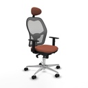 Office Chair with Headrest Jorquera Piqueras y Crespo 1D086N1 Brown Grey
