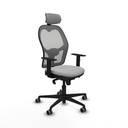 Office Chair with Headrest Jorquera Piqueras y Crespo 1D036G2 Light grey