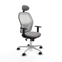 Office Chair with Headrest Jorquera Piqueras y Crespo 1D086N1 Grey
