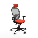 Office Chair with Headrest Jorquera Piqueras y Crespo 1D036G2 Dark Orange