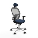 Office Chair with Headrest Jorquera Piqueras y Crespo 1D086N1 Navy Blue