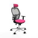 Office Chair with Headrest Jorquera Piqueras y Crespo 1D086N2 Pink