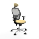 Office Chair with Headrest Jorquera Piqueras y Crespo 1D086N1 Cream