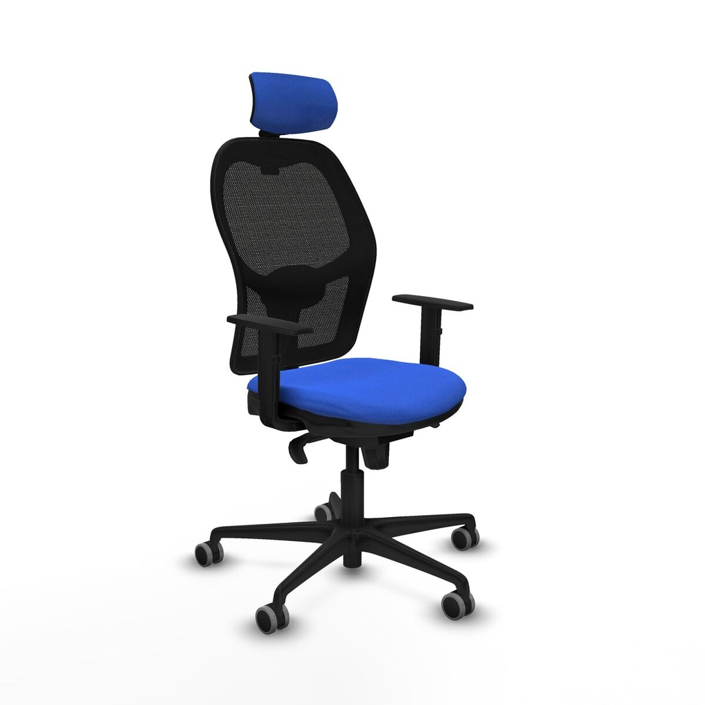 Silla de Oficina con Cabecero Jorquera Piqueras y Crespo 1D036G2 Azul