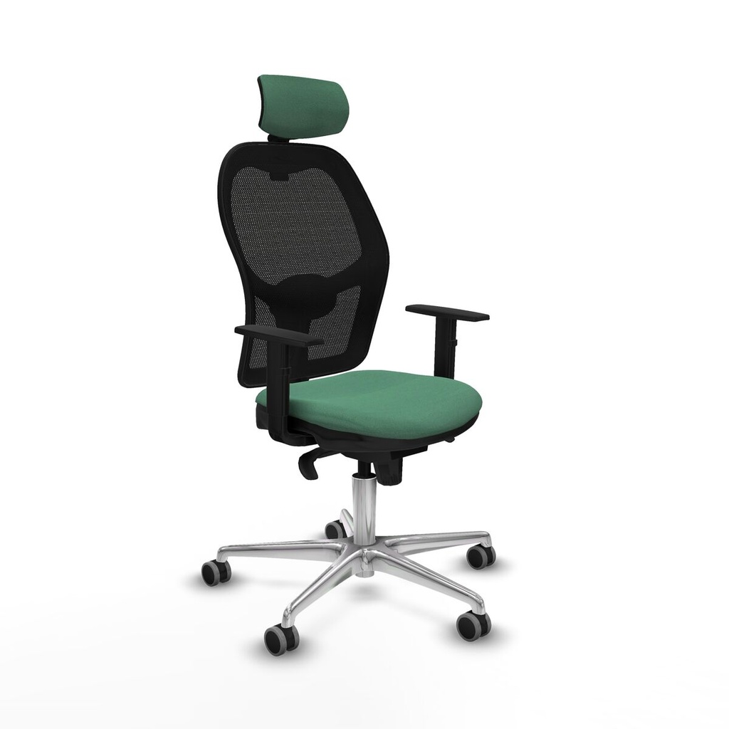 Office Chair with Headrest Jorquera Piqueras y Crespo 1D086G2 Emerald Green
