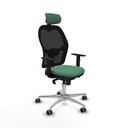 Silla de Oficina con Cabecero Jorquera Piqueras y Crespo 1D086G2 Verde Esmeralda