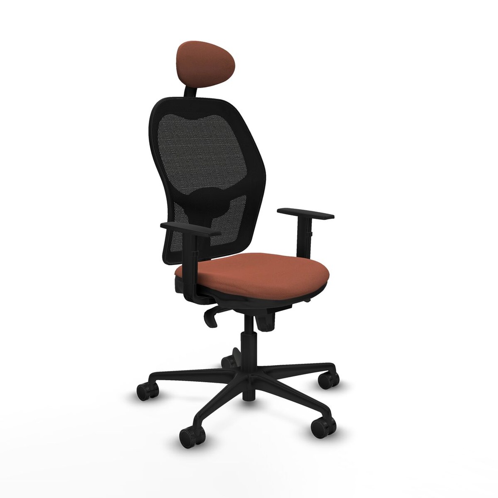 Office Chair with Headrest Jorquera Piqueras y Crespo 1D036N1 Brown Black