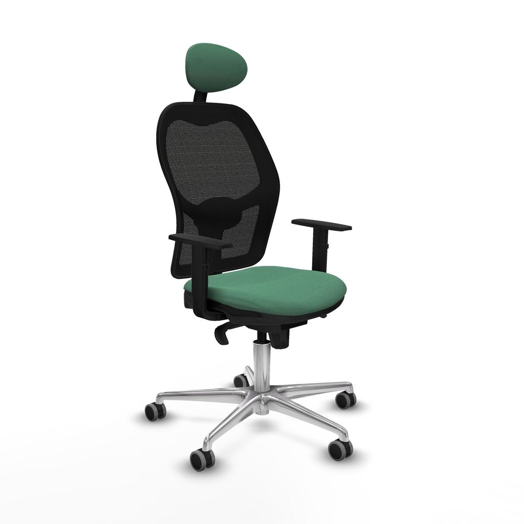 Silla de Oficina con Cabecero Jorquera Piqueras y Crespo 1D086G1 Verde Esmeralda