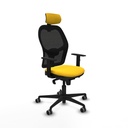 Silla de Oficina con Cabecero Jorquera Piqueras y Crespo 1D036G2 Amarillo