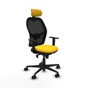 Silla de Oficina con Cabecero Jorquera Piqueras y Crespo 1D036N2 Amarillo