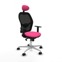 Office Chair with Headrest Jorquera Piqueras y Crespo 1D086N1 Pink