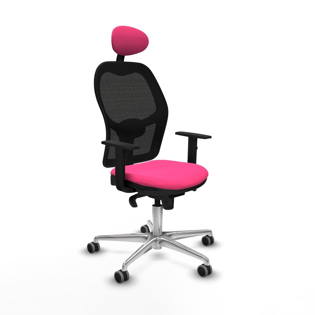 Office Chair with Headrest Jorquera Piqueras y Crespo 1D086G1 Pink