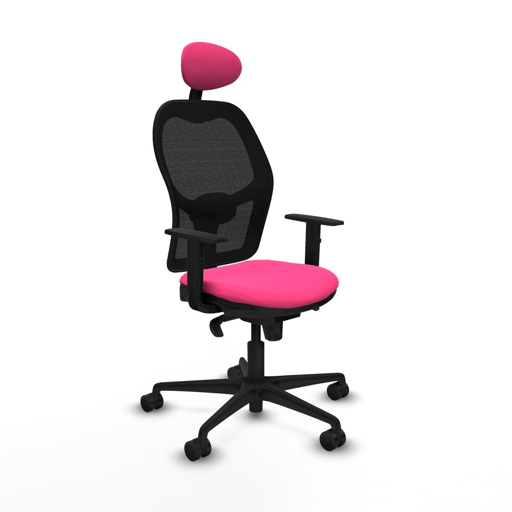 Office Chair with Headrest Jorquera Piqueras y Crespo 1D036N1 Pink