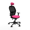 Office Chair with Headrest Jorquera Piqueras y Crespo 1D036N1 Pink