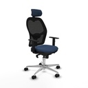 Office Chair with Headrest Jorquera Piqueras y Crespo 1D086N2 Navy Blue