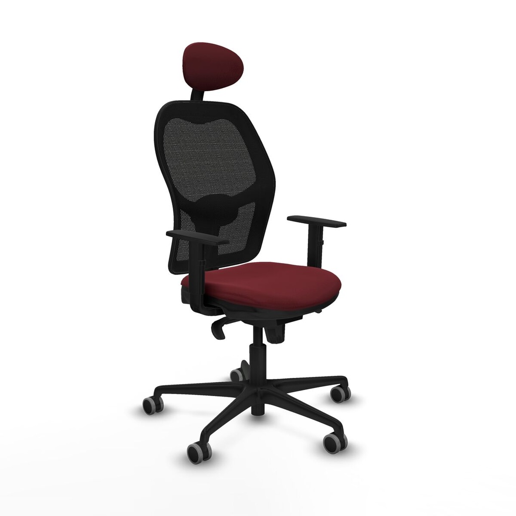 Office Chair with Headrest Jorquera Piqueras y Crespo 1D036G1 Maroon