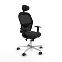 Silla de Oficina con Cabecero Jorquera Piqueras y Crespo 1D086N1 Negro