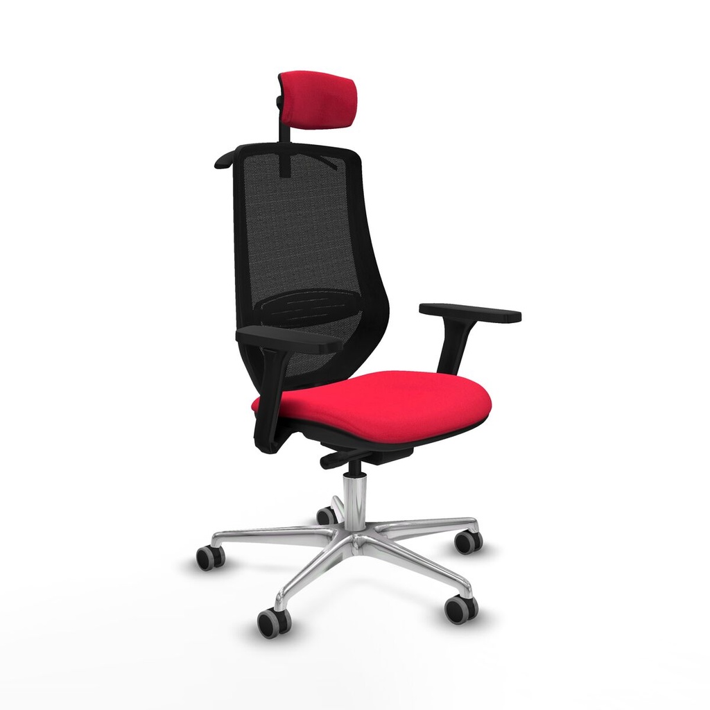 Silla de Oficina con Cabecero Mardos traslack bali Piqueras y Crespo D086G2H Rojo