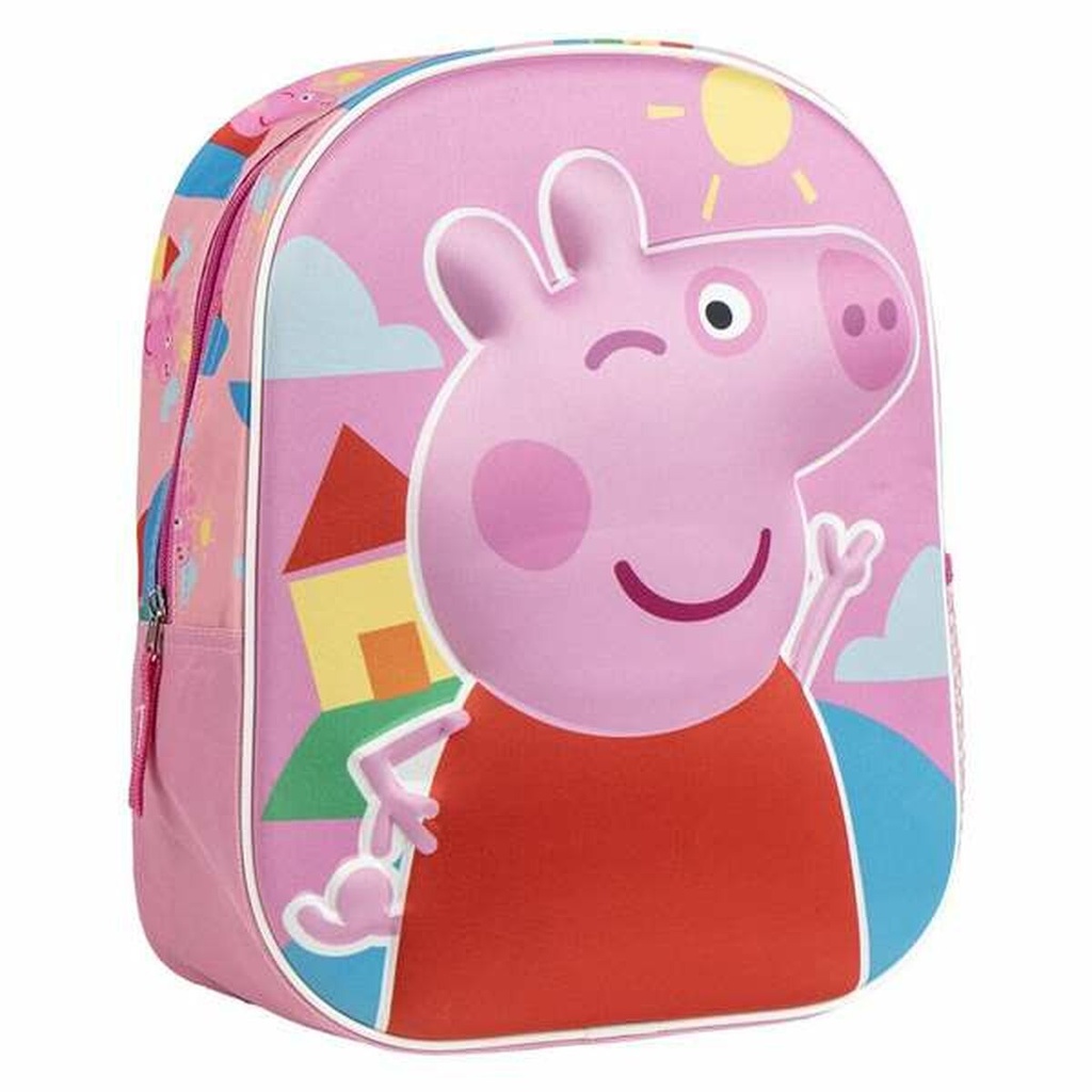 3D School Bag Peppa Pig Pink 25,0 x 31,0 x 10,0 cm