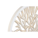 Figura Decorativa Home ESPRIT Blanco Beige Árbol Decapé