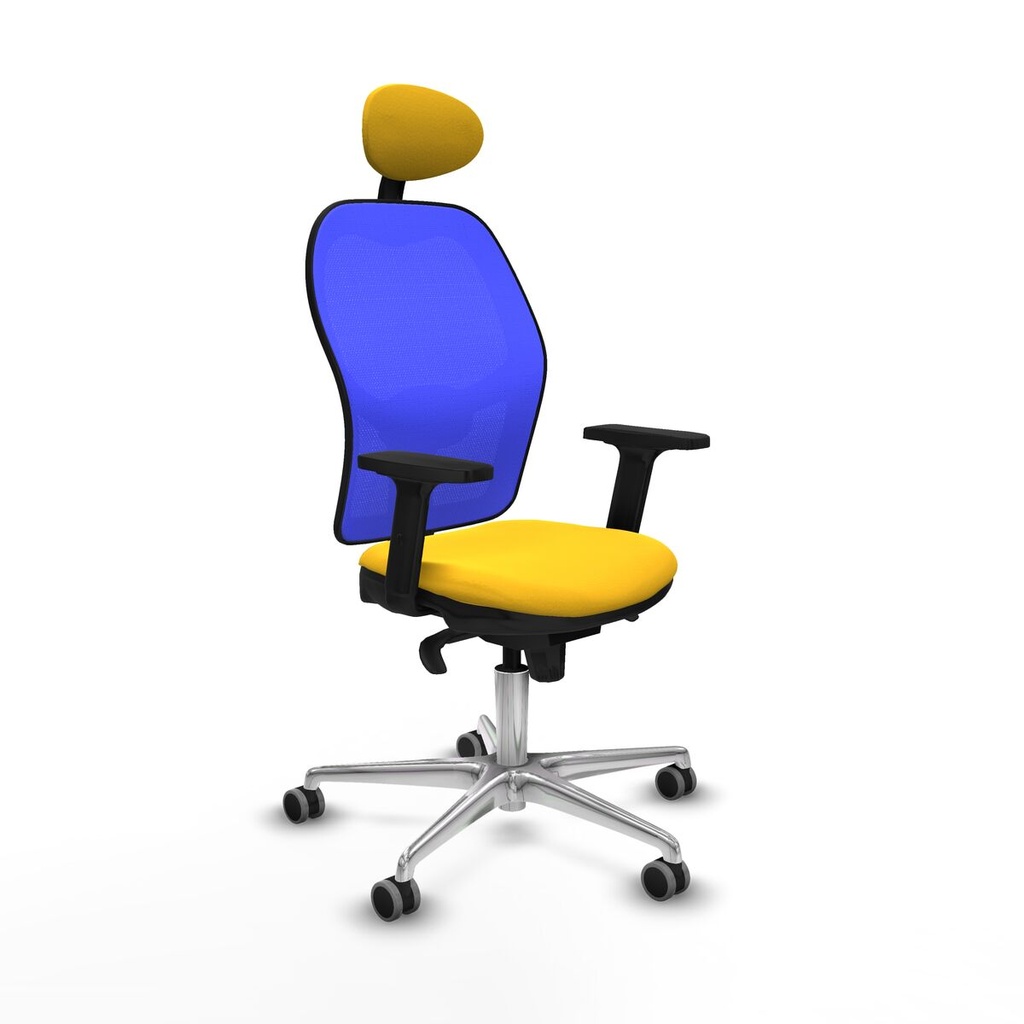 Office Chair with Headrest Jorquera Piqueras y Crespo 2D086G1 Yellow