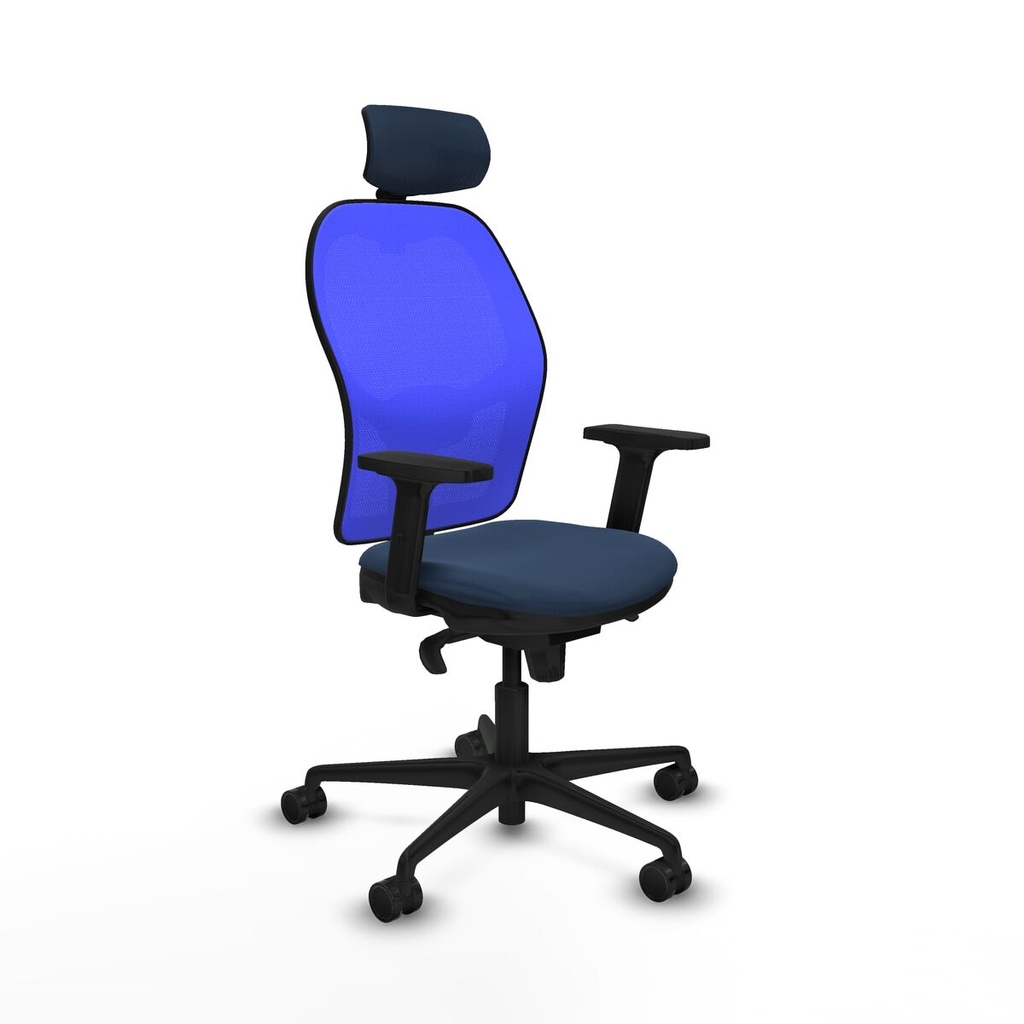 Office Chair with Headrest Jorquera Piqueras y Crespo 2D036N2 Navy Blue