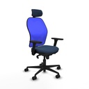 Office Chair with Headrest Jorquera Piqueras y Crespo 3D036N2 Navy Blue