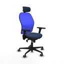 Silla de Oficina con Cabecero Jorquera Piqueras y Crespo 3D036G2 Azul marino