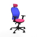 Office Chair with Headrest Jorquera Piqueras y Crespo 2D036N2 Pink