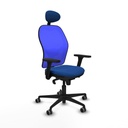 Silla de Oficina con Cabecero Jorquera Piqueras y Crespo 3D036G1 Azul