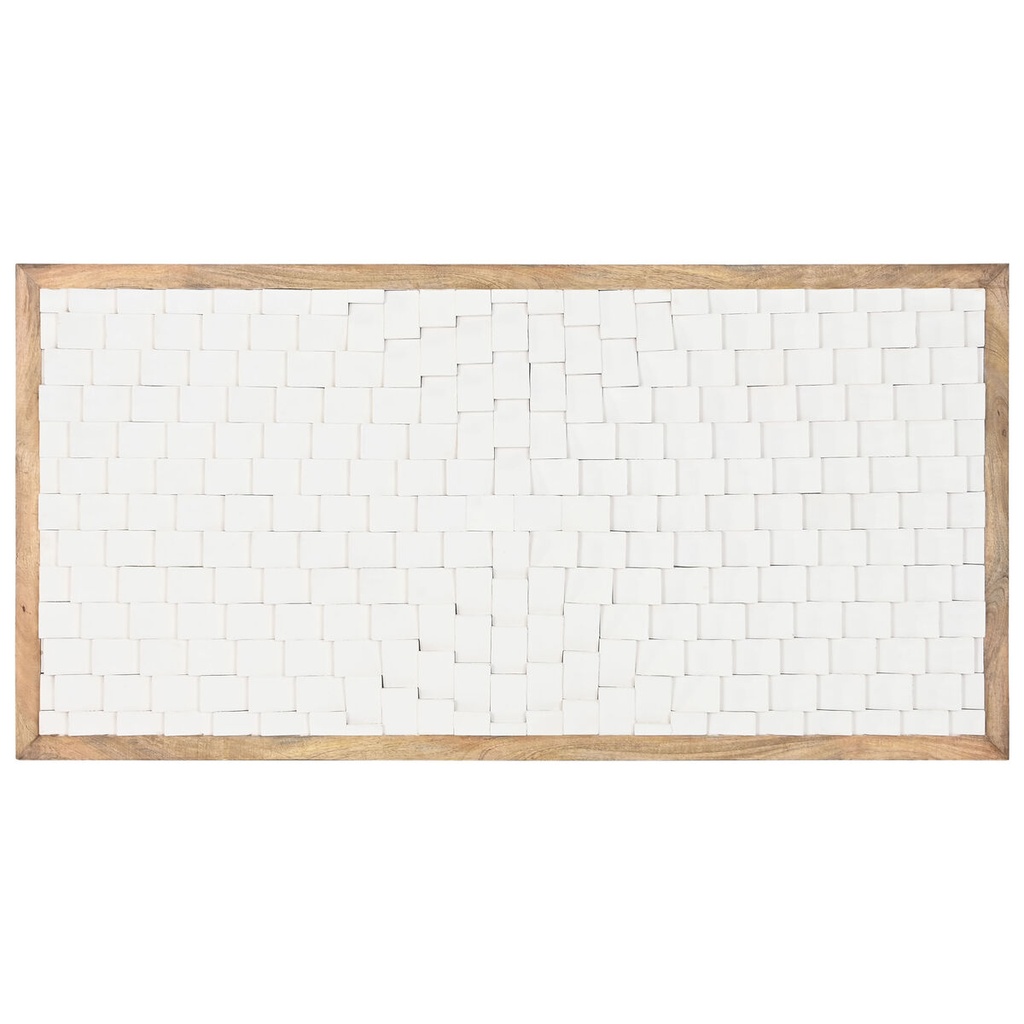 Cabecero de Cama Home ESPRIT Blanco Natural 160 x 4 x 80 cm